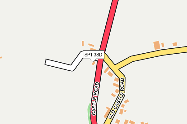 SP1 3SD map - OS OpenMap – Local (Ordnance Survey)