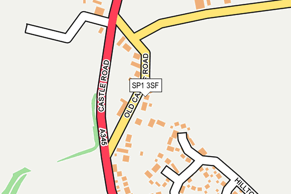 SP1 3SF map - OS OpenMap – Local (Ordnance Survey)