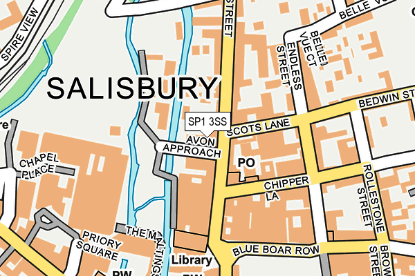 SP1 3SS map - OS OpenMap – Local (Ordnance Survey)