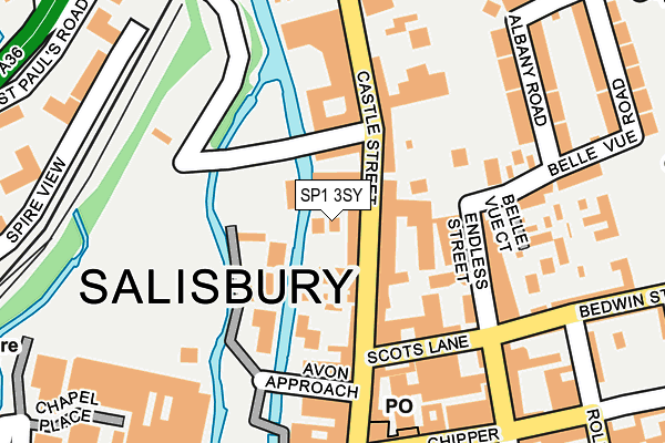 SP1 3SY map - OS OpenMap – Local (Ordnance Survey)