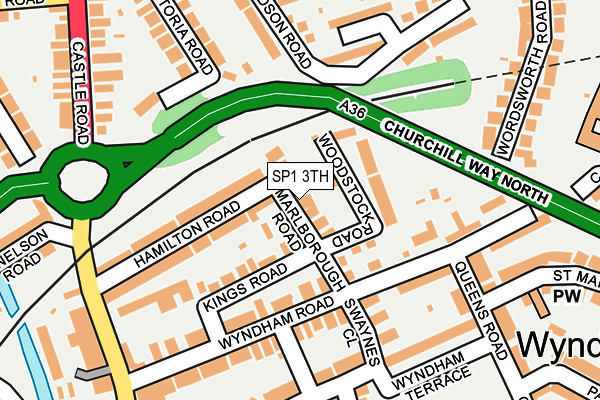 SP1 3TH map - OS OpenMap – Local (Ordnance Survey)