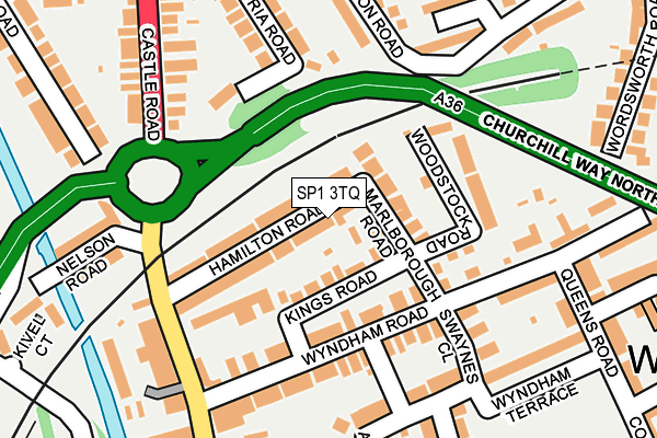 SP1 3TQ map - OS OpenMap – Local (Ordnance Survey)