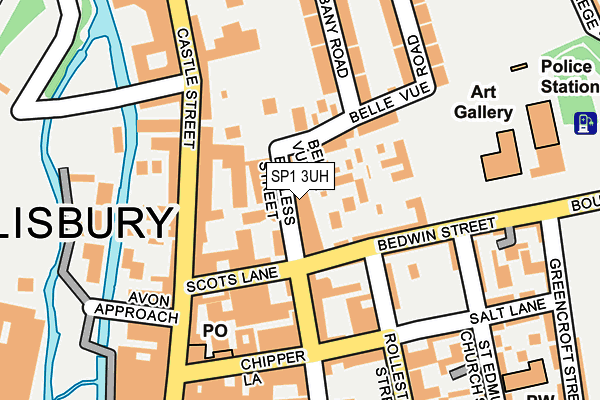 SP1 3UH map - OS OpenMap – Local (Ordnance Survey)