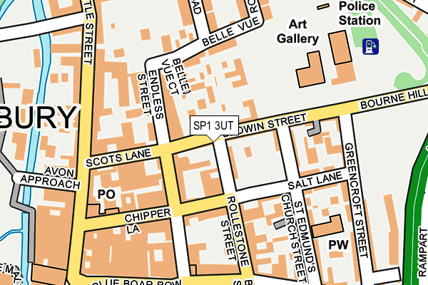 SP1 3UT map - OS OpenMap – Local (Ordnance Survey)