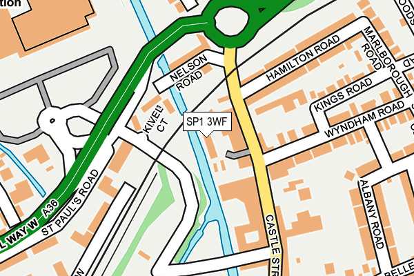 SP1 3WF map - OS OpenMap – Local (Ordnance Survey)