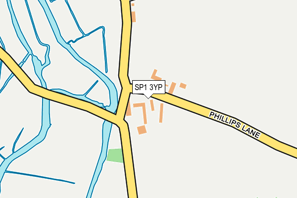 SP1 3YP map - OS OpenMap – Local (Ordnance Survey)