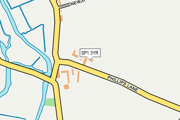 SP1 3YR map - OS OpenMap – Local (Ordnance Survey)