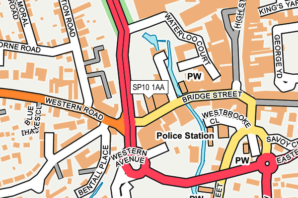 SP10 1AA map - OS OpenMap – Local (Ordnance Survey)