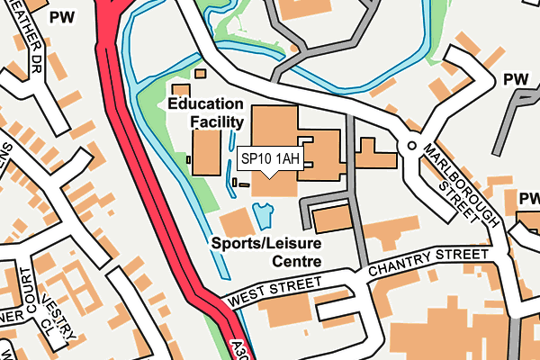 SP10 1AH map - OS OpenMap – Local (Ordnance Survey)