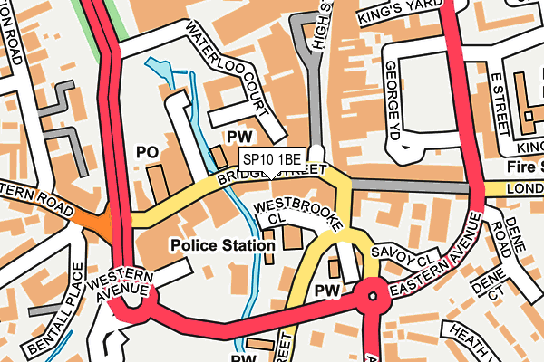 SP10 1BE map - OS OpenMap – Local (Ordnance Survey)