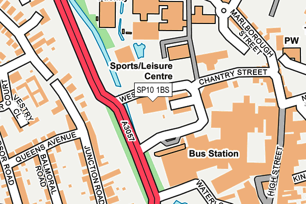 SP10 1BS map - OS OpenMap – Local (Ordnance Survey)