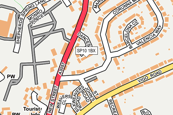 SP10 1BX map - OS OpenMap – Local (Ordnance Survey)