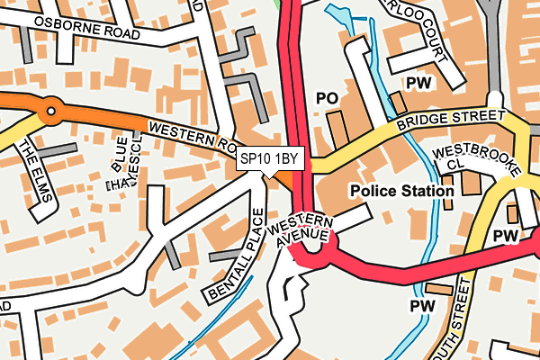 SP10 1BY map - OS OpenMap – Local (Ordnance Survey)