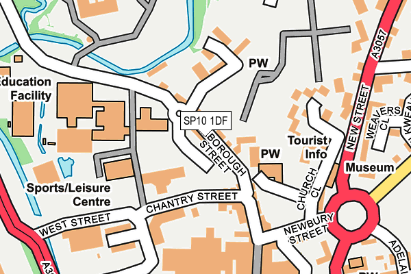 SP10 1DF map - OS OpenMap – Local (Ordnance Survey)