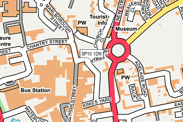 SP10 1DN map - OS OpenMap – Local (Ordnance Survey)