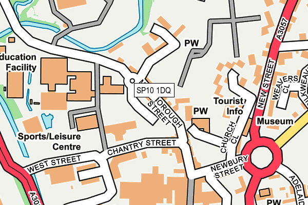 SP10 1DQ map - OS OpenMap – Local (Ordnance Survey)
