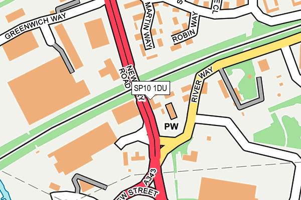 SP10 1DU map - OS OpenMap – Local (Ordnance Survey)