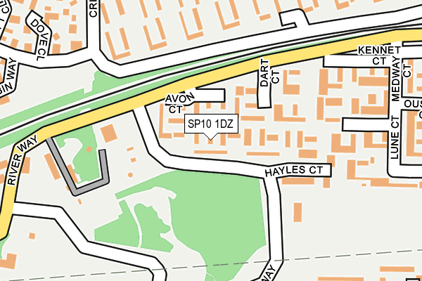 SP10 1DZ map - OS OpenMap – Local (Ordnance Survey)