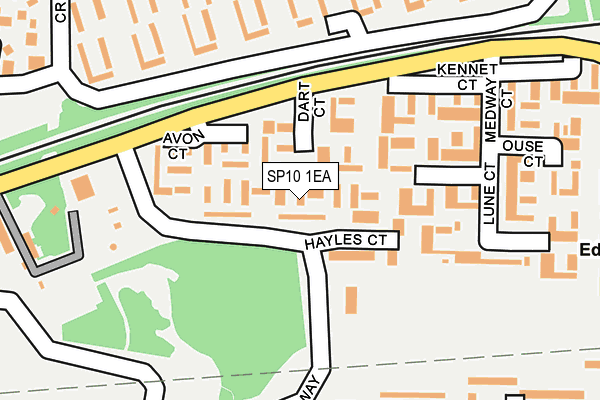 SP10 1EA map - OS OpenMap – Local (Ordnance Survey)