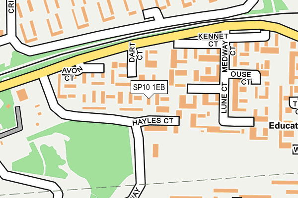 SP10 1EB map - OS OpenMap – Local (Ordnance Survey)