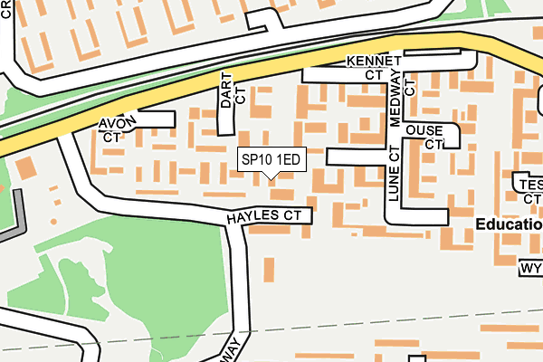 SP10 1ED map - OS OpenMap – Local (Ordnance Survey)