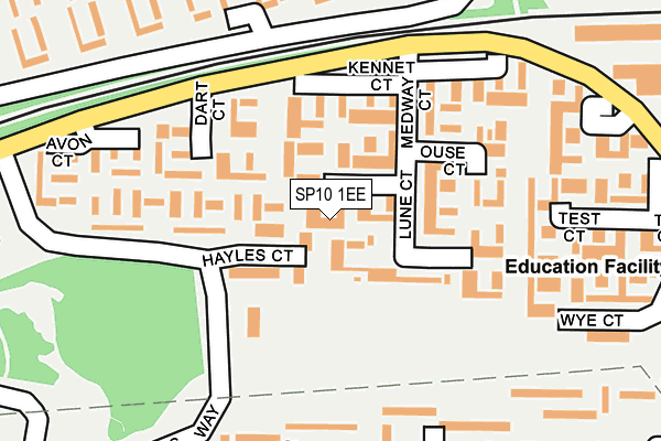 SP10 1EE map - OS OpenMap – Local (Ordnance Survey)