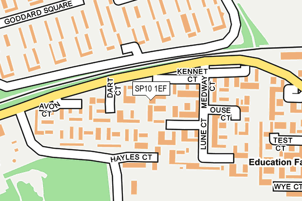 SP10 1EF map - OS OpenMap – Local (Ordnance Survey)