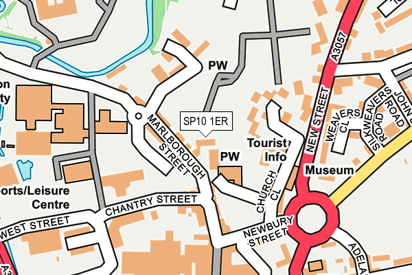 SP10 1ER map - OS OpenMap – Local (Ordnance Survey)