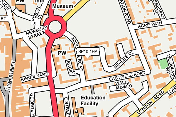 SP10 1HA map - OS OpenMap – Local (Ordnance Survey)