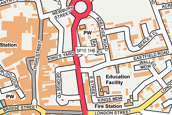 SP10 1HB map - OS OpenMap – Local (Ordnance Survey)