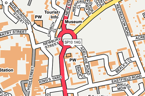 SP10 1HG map - OS OpenMap – Local (Ordnance Survey)