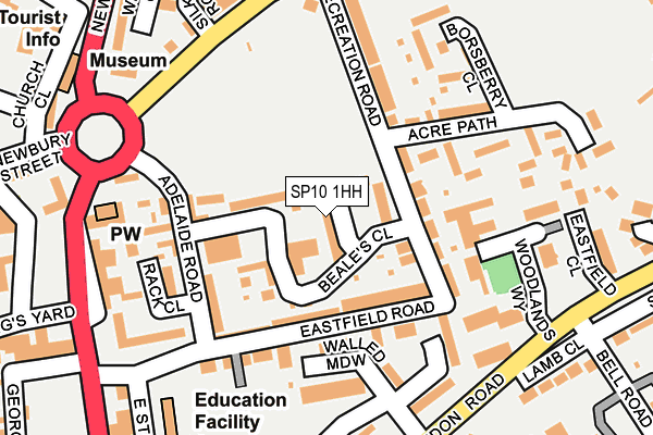 SP10 1HH map - OS OpenMap – Local (Ordnance Survey)