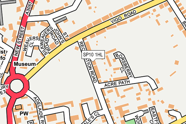 SP10 1HL map - OS OpenMap – Local (Ordnance Survey)