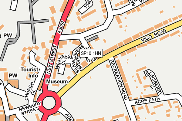 SP10 1HN map - OS OpenMap – Local (Ordnance Survey)