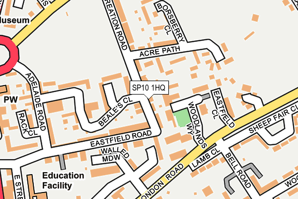 SP10 1HQ map - OS OpenMap – Local (Ordnance Survey)