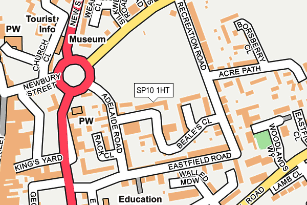 SP10 1HT map - OS OpenMap – Local (Ordnance Survey)