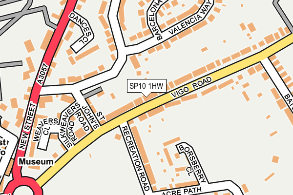 SP10 1HW map - OS OpenMap – Local (Ordnance Survey)