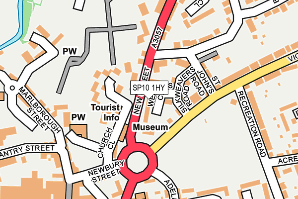 SP10 1HY map - OS OpenMap – Local (Ordnance Survey)