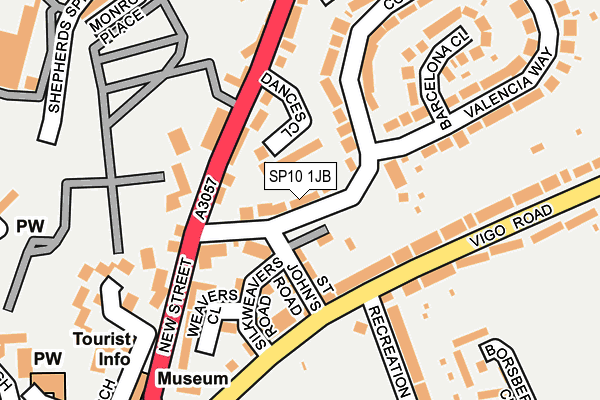 SP10 1JB map - OS OpenMap – Local (Ordnance Survey)