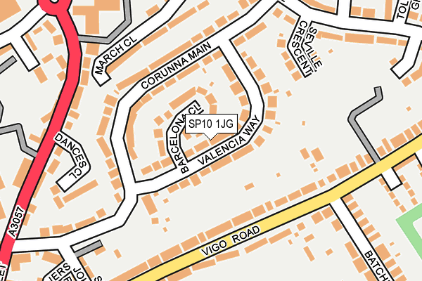 SP10 1JG map - OS OpenMap – Local (Ordnance Survey)
