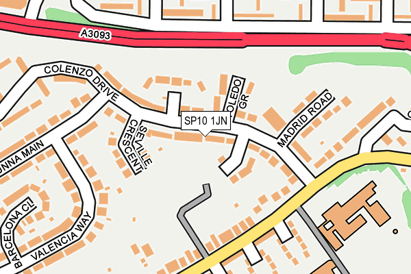 SP10 1JN map - OS OpenMap – Local (Ordnance Survey)
