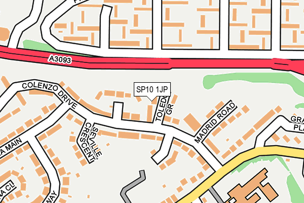 SP10 1JP map - OS OpenMap – Local (Ordnance Survey)