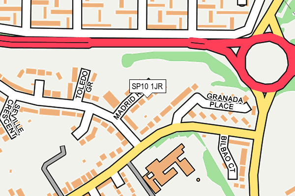 SP10 1JR map - OS OpenMap – Local (Ordnance Survey)