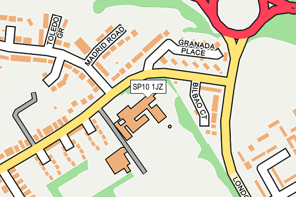 SP10 1JZ map - OS OpenMap – Local (Ordnance Survey)