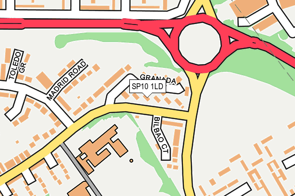 SP10 1LD map - OS OpenMap – Local (Ordnance Survey)