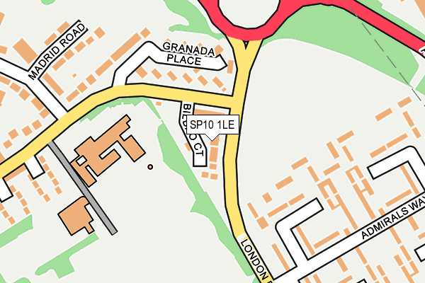 SP10 1LE map - OS OpenMap – Local (Ordnance Survey)