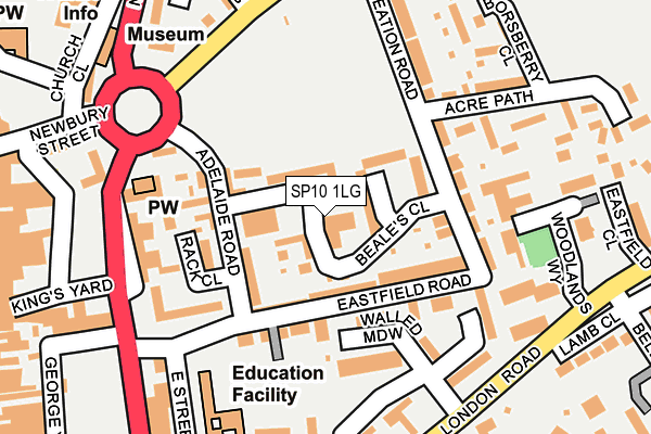 SP10 1LG map - OS OpenMap – Local (Ordnance Survey)