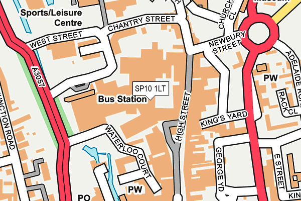 SP10 1LT map - OS OpenMap – Local (Ordnance Survey)