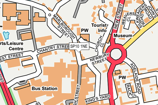SP10 1NE map - OS OpenMap – Local (Ordnance Survey)