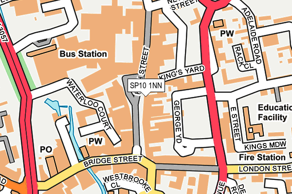 SP10 1NN map - OS OpenMap – Local (Ordnance Survey)